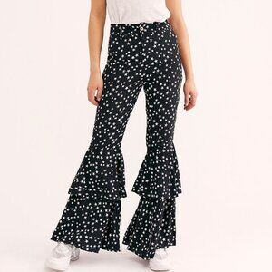 Free People Lenni Star Ruffle Pants